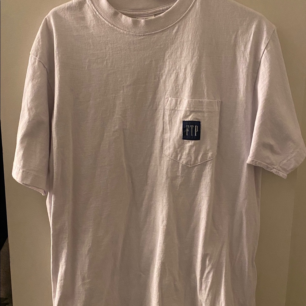 FTP Classic White Tee with Logo Pocket